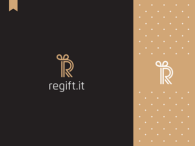Regift.it Logo branding gift icon idea identity illustration logo mark monogram ribbon symbol
