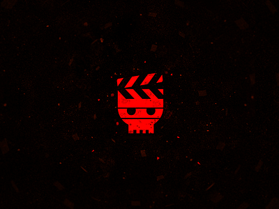Horror Films Logo branding films hollywood icon identity illustration logo mark monogram movies skull symbol
