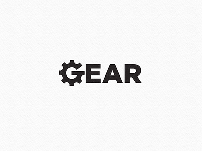 Gear Logo awesome creative logos idea clever love inspiration inspirational lettering design logo icon brand best branding logotype black white creative negative space