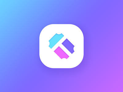 Tixxi App Icon ( T for Ticket )