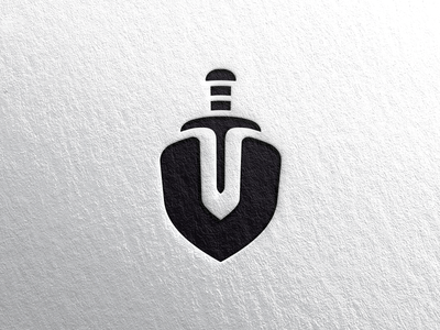 Sword & Shield Logo Black