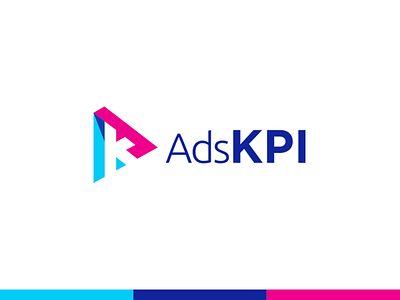 AdsKPI Final logo ads film lettering logo logotype minimal modern monogram music subtle videos