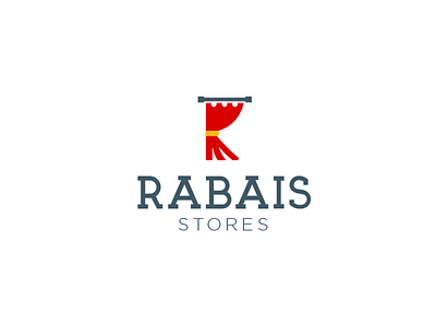 Rabais Curtain Store Logo business corporate creative idea identity illustration letters logo logos logotype store