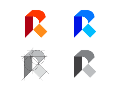 R Logo Construction by Aditya | Logo Designer - Dribbble