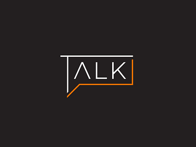 Talk ( chat bubble ) logo branding chat cleaver icon idea identity logo talk typography wordmark