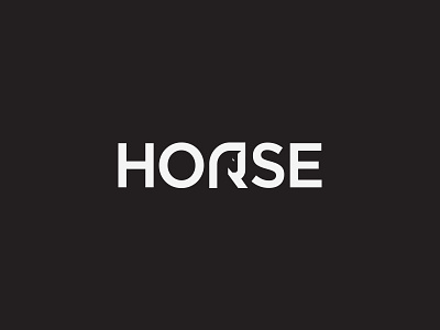 Horse animal branding buisness clever horse idea identity logo modern simple sports wordmark