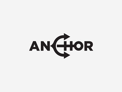Anchor ⚓ anchor clever creative idea inspiration logo logotype minimal modern naval sea ship