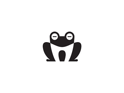 Frog animal branding idea frog icon identity illustration logo logotype mark negative space
