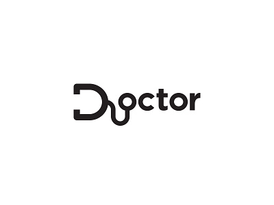 Doctor Wordmark branding clever creative doctor icon identity inspiration logo medical type typography