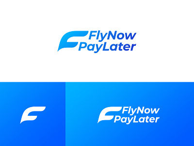 Fly Now Pay Later - Logo Design branding creative flight fly icon idea identity logo logos logotype plane symbol typography