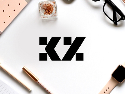 KZ Monogram brands monogram lettermark art graphics design logos black graphics design web webdesign icon symbol branding identity inspirational awesome best logo logomark creative logotype type typography ui ux