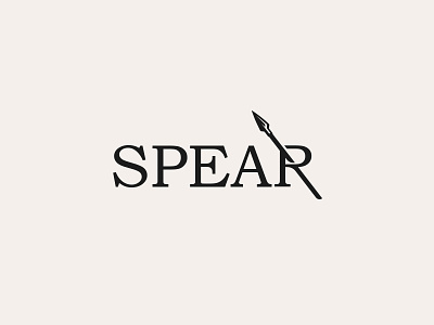 Spear Wordmark brand branding identity christmas holidays type logo design idea clever smart modern minimal subtle logotype
