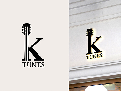 K Tunes - Logo Design for Music Shop