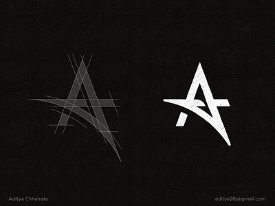 A - Lettermark Logo Construction Grid.