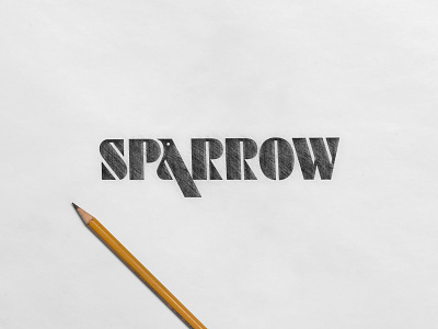 Sparrow - wordmark logo design branding identity interior logo logo design logo designer logo sketch logomark symbol mark logos logotype sketch sparrow bird wordmark