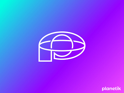 Planetik Logo Design. brand brand identity branding icon logo logo design logo designer logomark logotype p logo planet solar typography