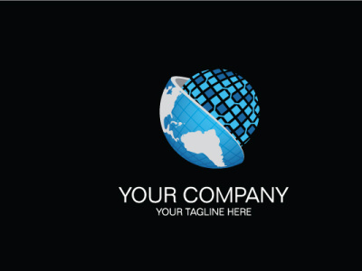 Technology Globe Logo 3d abstract blue branding design digital global logo logo modern planet technology technology logo vector