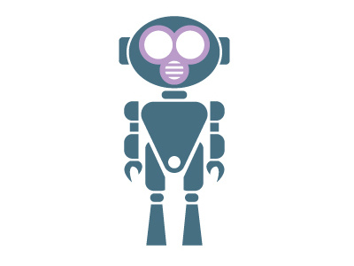 Robot Logo android cartoon character computer future machine robot science technology