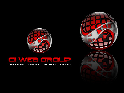 Techno Globe Logo 3d abstract ball globe techno