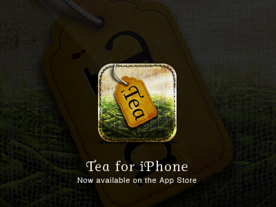 Tea App for iPhone Released! 3 app design final icon ios iphone sadness tear