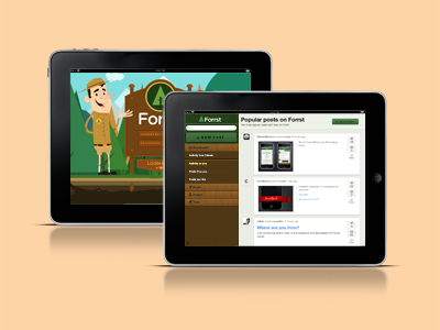 Forrst iPad App Design app concept forrst idea ipad iphone mockup ui