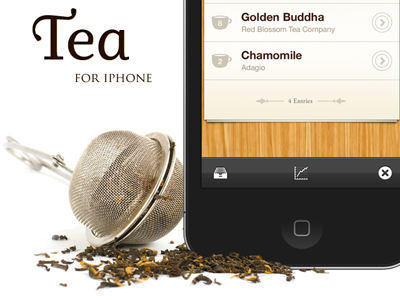 Tea for iOS Website design ios iphone picture retina shot tea teaapp ui