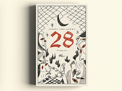 JEONG YOU -JEONG / 28 (book cover) 28 animal art bookcover buitam cover design disaster dog drawing illustration nguoidoitapbay