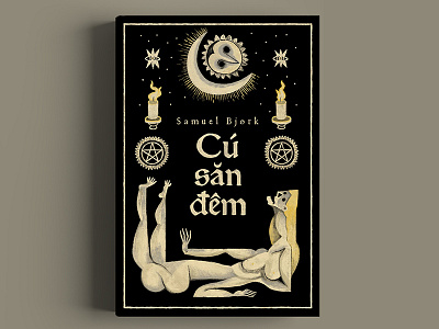 Uglen/ The owl always hunts at night - Samuel Bjørk book bookcover buitam cover design drawing illustration love typography