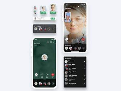 Group Call Interface for a Medical Chat App