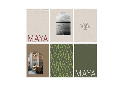 MAYA Identity System design illustration logo pattern