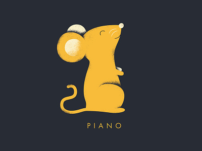 Piano (Soft) animal childrens brand illustration music textured