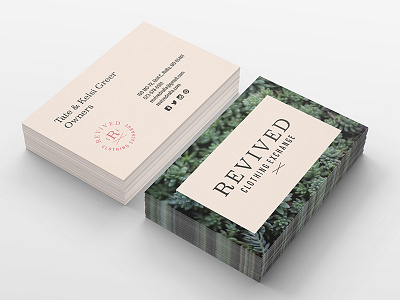 Revived Cards branding business cards logo resale