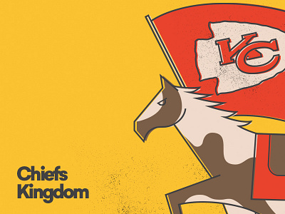 Warpaint chiefs football horse illustration kansas city nfl warpaint