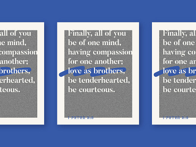 Love As Brothers love poster print scripture typography