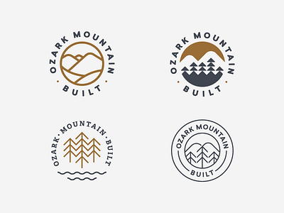 Which One? construction design illustration logo mountain trees
