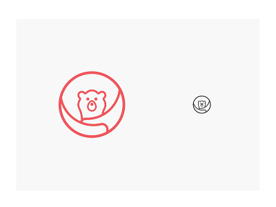 Baby Bear bear bear hug branding children cub icon lines logo momma bear