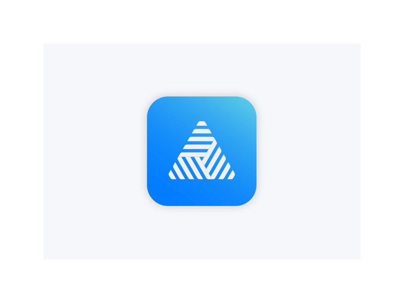 Triangle Brand Mark app branding icon logo mark triangle