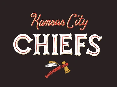 Tomahawk Chop chiefs football handlettering ipad kansascity nfl procreate tomahawk