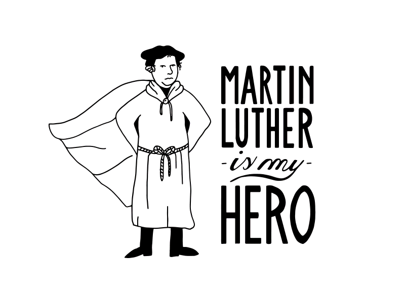Apparel For Little Reformers handdrawn martin luther reformation reformed sola fide t shirts
