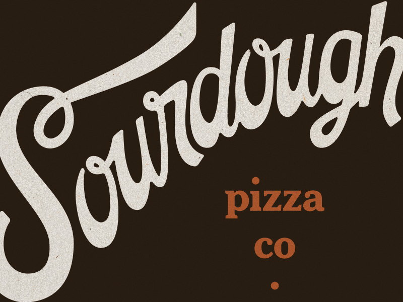 Sourdough Pizza Co. 70s branding chicago pizza sourdough