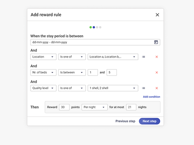 Loyality - Reward rules