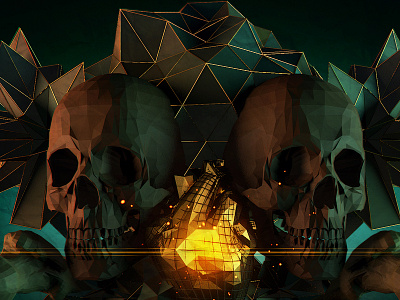 Anti You 3d antiyou artwork lowpoly modeling skull