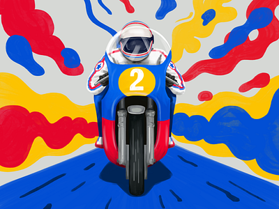 Norton 01 digital paint illustration motorsport norton