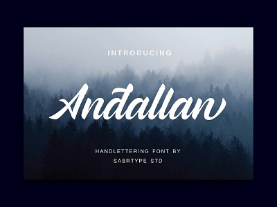 Andallan branding design font font awesome fonts logo design logotype packaging script font typography