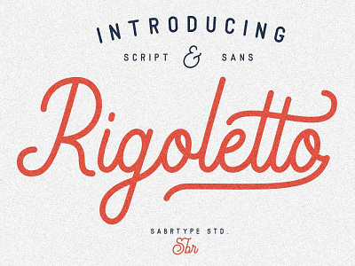 Rigoletto branding font font awesome fonts logotype packaging script font type design typeface typography