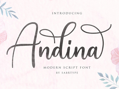 Andina font font awesome girly logotype packaging script font typeface typography