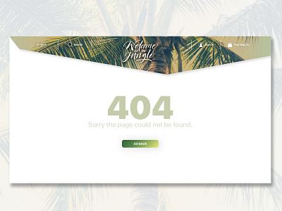 Welcome to the Jungle - 404 Page 008 daily ui