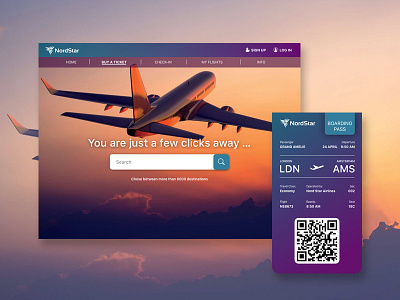 e-Flight Ticket 024 daily ui