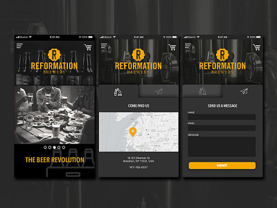 Brewery - Contact us 028 daily ui