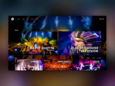 Designing the stream concept dance design dj electro festival house interactive music stream streaming web